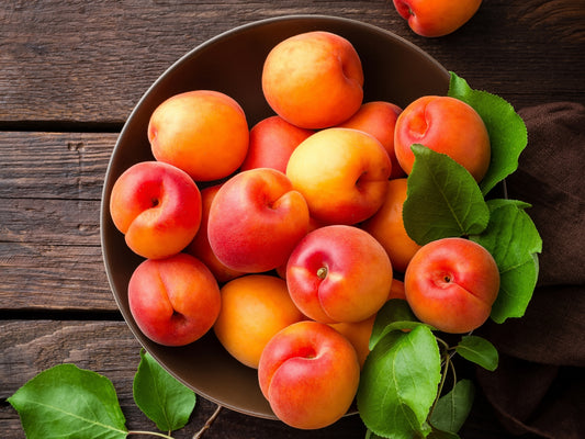 bowl of apricots