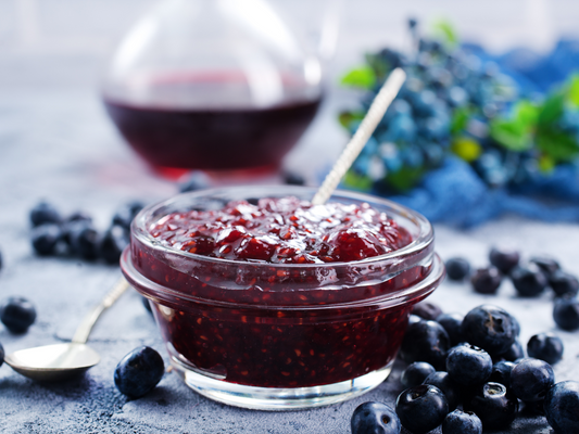 fresh blueberry jam