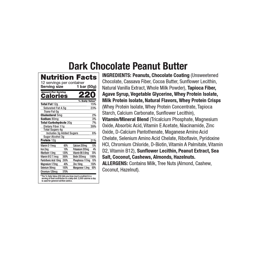 Dark Chocolate Peanut Butter nutrition